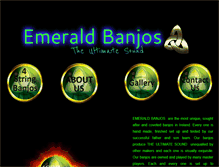 Tablet Screenshot of emeraldbanjos.com